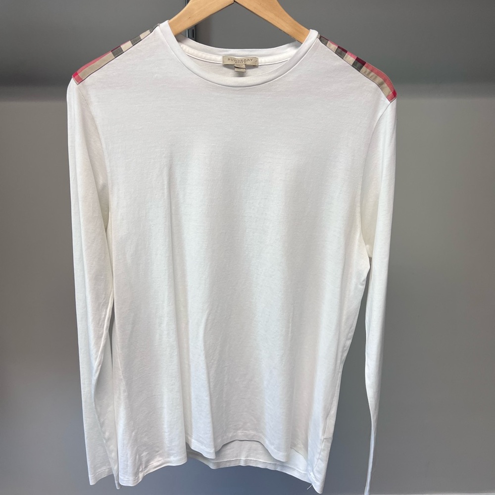 Mens Burberry Long Sleeve T Shirt Size M
